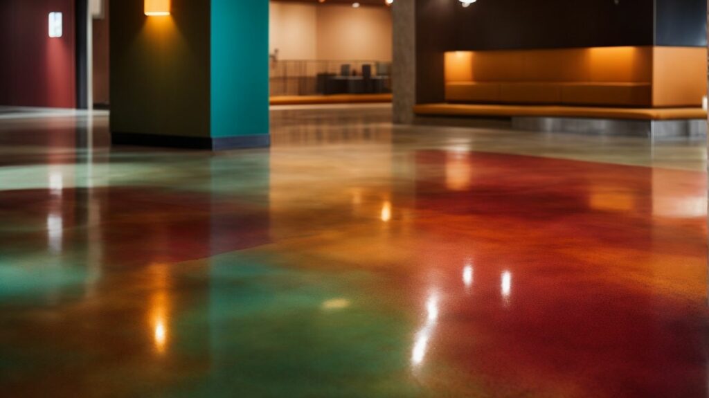 The Pros and Cons of Stained Concrete vs Colored Epoxy Flooring